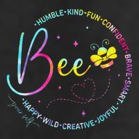 Bee Happy Kind Brave Humble Smart Positive Bumblebee Adult Drive Performance Visor