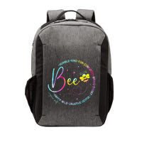 Bee Happy Kind Brave Humble Smart Positive Bumblebee Vector Backpack
