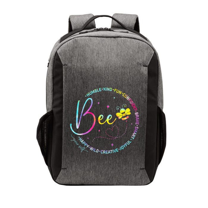 Bee Happy Kind Brave Humble Smart Positive Bumblebee Vector Backpack