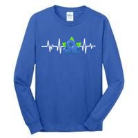 Blueberry Heartbeat Kawaii Funny Blueberry Lover Gift Tall Long Sleeve T-Shirt