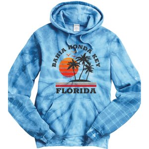 Bahia Honda Key Florida Retro Souvenir Gift Tie Dye Hoodie