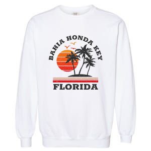 Bahia Honda Key Florida Retro Souvenir Gift Garment-Dyed Sweatshirt