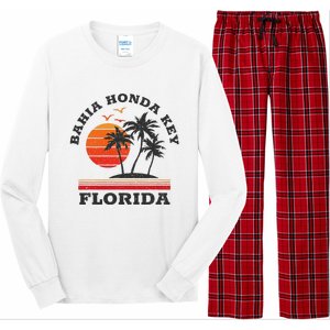 Bahia Honda Key Florida Retro Souvenir Gift Long Sleeve Pajama Set