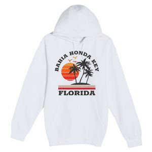 Bahia Honda Key Florida Retro Souvenir Gift Premium Pullover Hoodie