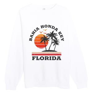 Bahia Honda Key Florida Retro Souvenir Gift Premium Crewneck Sweatshirt