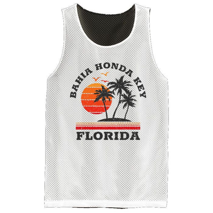 Bahia Honda Key Florida Retro Souvenir Gift Mesh Reversible Basketball Jersey Tank