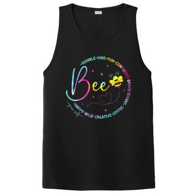 Bee Happy Kind Brave Humble Smart Positive Bumblebee PosiCharge Competitor Tank