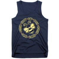 Bee Happy Kind Brave Humble Smart Positive Bumblebee Tank Top