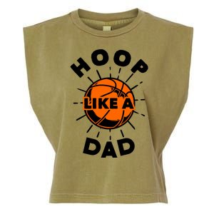 Basketball Hoop Like A Dad Garment-Dyed Women's Muscle Tee