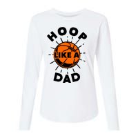 Basketball Hoop Like A Dad Womens Cotton Relaxed Long Sleeve T-Shirt