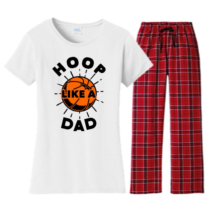 Basketball Hoop Like A Dad Women's Flannel Pajama Set