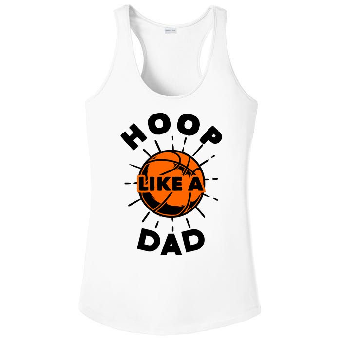 Basketball Hoop Like A Dad Ladies PosiCharge Competitor Racerback Tank