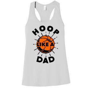 Basketball Hoop Like A Dad Women's Racerback Tank