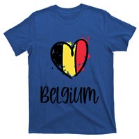 Belgium Heart Line Art Flag Cute Europe Dutch Belgian Gift T-Shirt