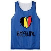 Belgium Heart Line Art Flag Cute Europe Dutch Belgian Gift Mesh Reversible Basketball Jersey Tank