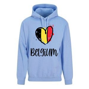 Belgium Heart Line Art Flag Cute Europe Dutch Belgian Gift Unisex Surf Hoodie