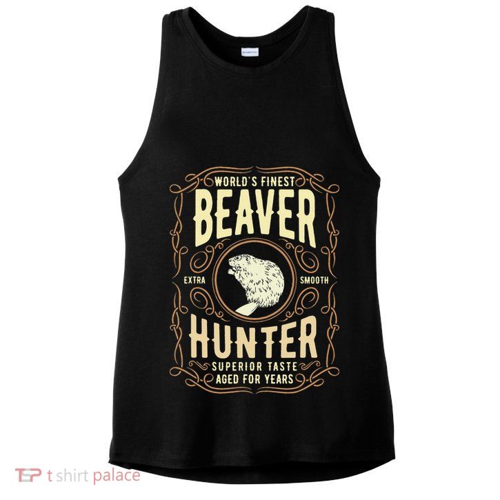 Beaver Hunting Label Worlds Finest Beaver Hunter Ladies PosiCharge Tri-Blend Wicking Tank