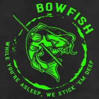 Bowfishing Hunting Lovers Funny 7 Panel Mesh Trucker Snapback Hat