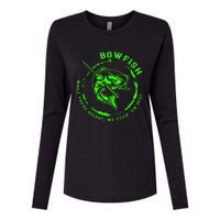 Bowfishing Hunting Lovers Funny Womens Cotton Relaxed Long Sleeve T-Shirt