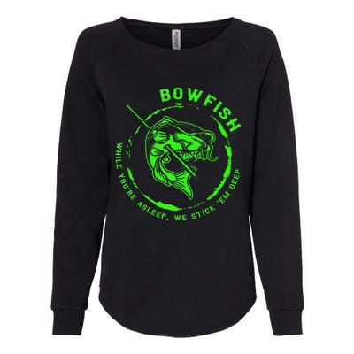 Bowfishing Hunting Lovers Funny Womens California Wash Sweatshirt