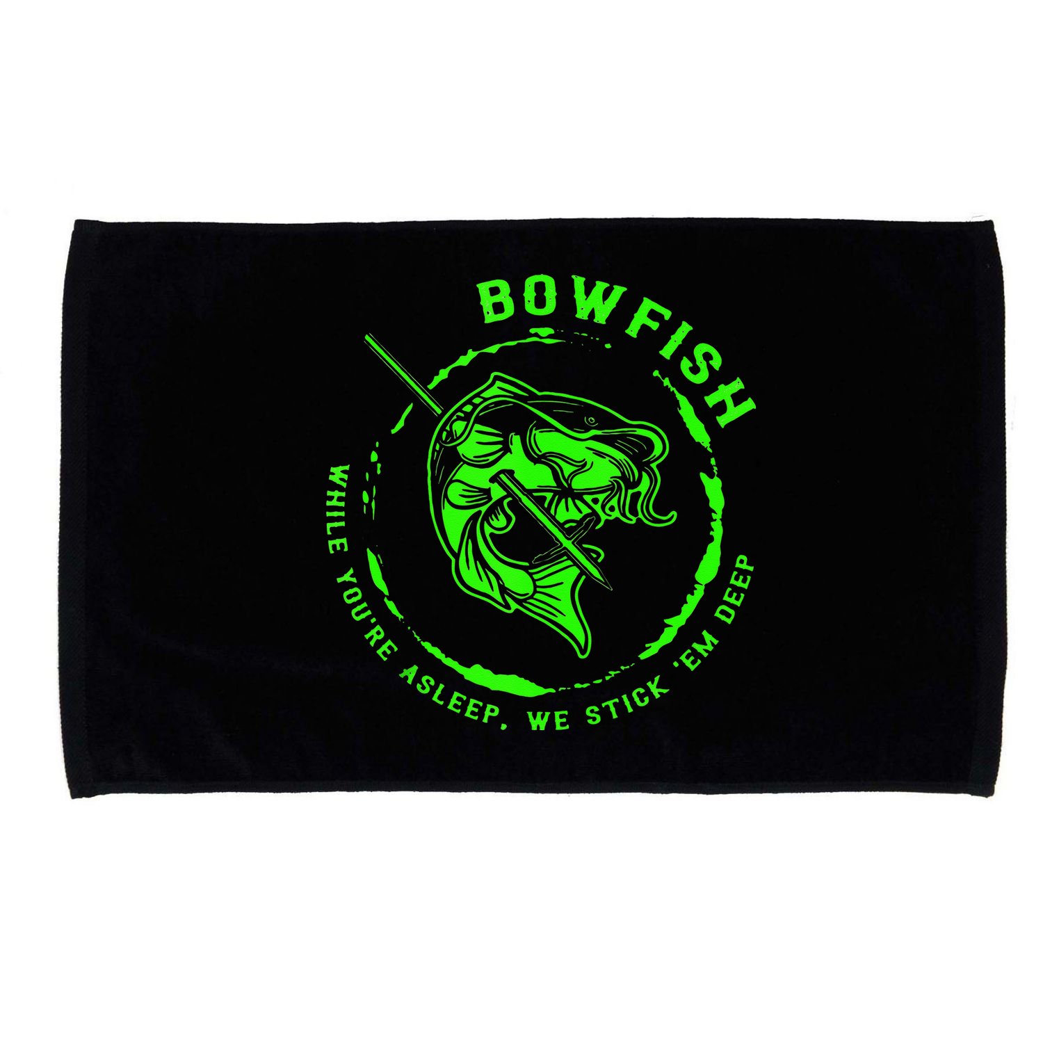 Bowfishing Hunting Lovers Funny Microfiber Hand Towel