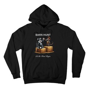 Barn Hunt Lover Warrior Rat And A Black & White Corgi Hoodie