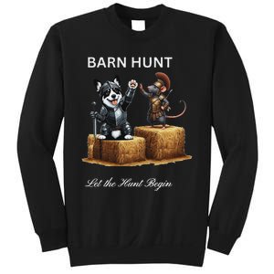 Barn Hunt Lover Warrior Rat And A Black & White Corgi Sweatshirt