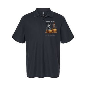 Barn Hunt Lover Warrior Rat And A Black & White Corgi Softstyle Adult Sport Polo