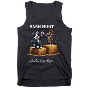 Barn Hunt Lover Warrior Rat And A Black & White Corgi Tank Top