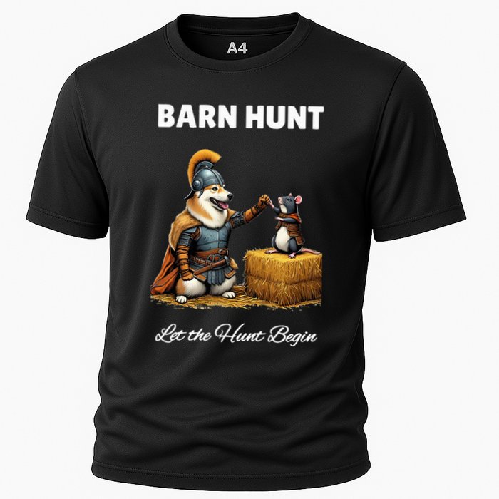 Barn Hunt Lover Warrior Rat And Icelandic Sheepdog Cooling Performance Crew T-Shirt