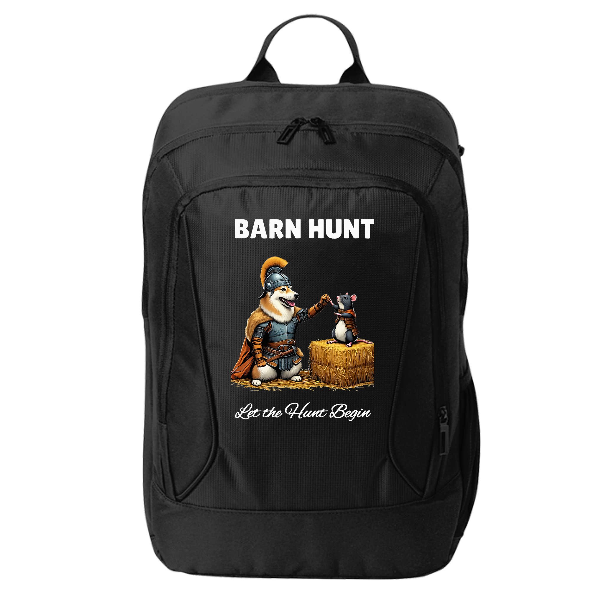 Barn Hunt Lover Warrior Rat And Icelandic Sheepdog City Backpack