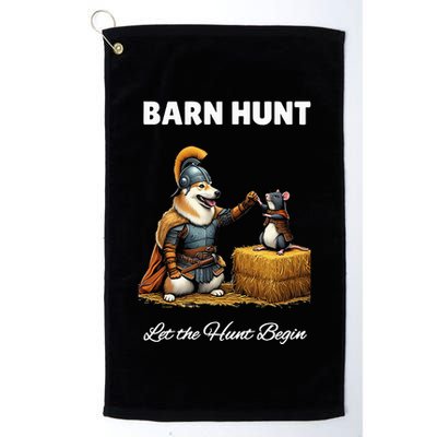 Barn Hunt Lover Warrior Rat And Icelandic Sheepdog Golf Towel