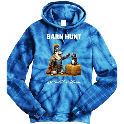 Barn Hunt Lover Warrior Rat And Icelandic Sheepdog Tie Dye Hoodie
