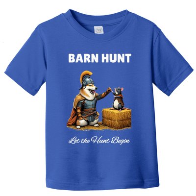 Barn Hunt Lover Warrior Rat And Icelandic Sheepdog Toddler T-Shirt