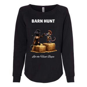 Barn Hunt Lover Warrior Rat And Black Poodle Dog Womens California Wash Sweatshirt