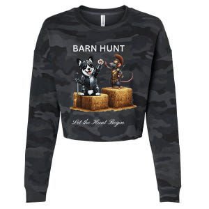 Barn Hunt Lover Cropped Pullover Crew