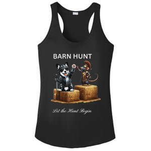 Barn Hunt Lover Ladies PosiCharge Competitor Racerback Tank