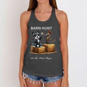 Barn Hunt Lover Women's Knotted Racerback Tank