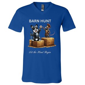 Barn Hunt Lover V-Neck T-Shirt