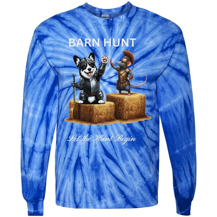 Barn Hunt Lover Tie-Dye Long Sleeve Shirt