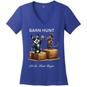 Barn Hunt Lover Women's V-Neck T-Shirt