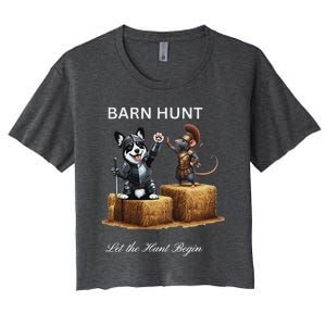 Barn Hunt Lover Women's Crop Top Tee