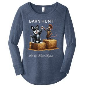 Barn Hunt Lover Women's Perfect Tri Tunic Long Sleeve Shirt