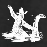 Bigfoot Hilarious Loch Ness Monster 7 Panel Mesh Trucker Snapback Hat