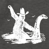 Bigfoot Hilarious Loch Ness Monster Vector Backpack