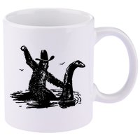 Bigfoot Hilarious Loch Ness Monster 11oz C Handle Ceramic Mug