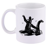 Bigfoot Hilarious Loch Ness Monster 11oz C Handle Ceramic Mug