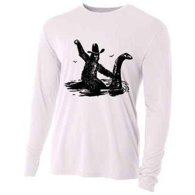 Bigfoot Hilarious Loch Ness Monster Cooling Performance Long Sleeve Crew