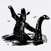 Bigfoot Hilarious Loch Ness Monster Womens Tank Top