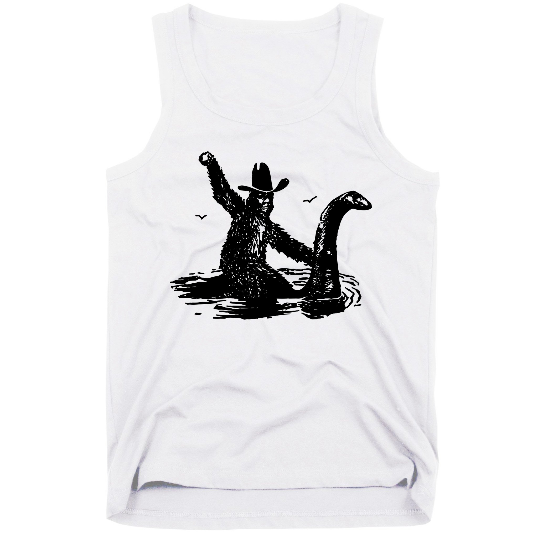Bigfoot Hilarious Loch Ness Monster Tank Top